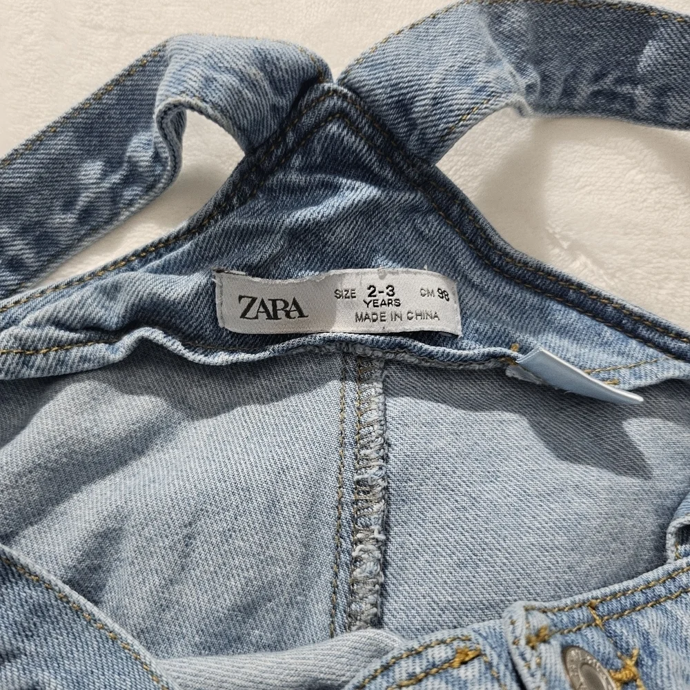 Zara Blue Denim Overalls